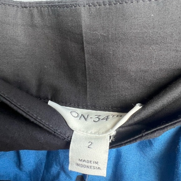 NWT‎ On 34th striped tiered maxi colorful skirt size 2, 100% cotton - Picture 3 of 9